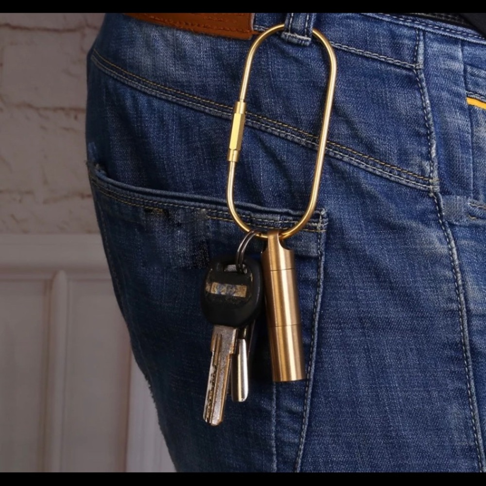 Handmade Brass Key Ring
